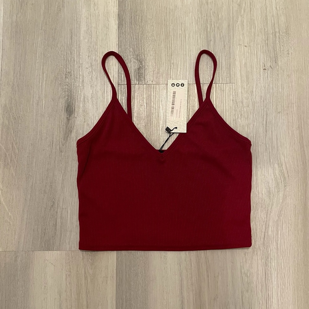 Boohoo Red Tank Top